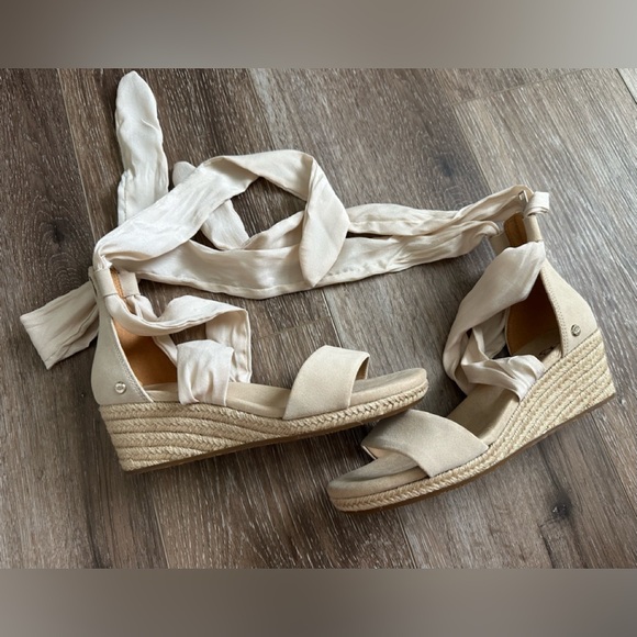UGG Cream Espadrille Sandals - Picture 5 of 16